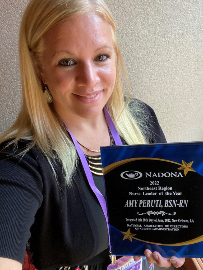 Amy Peruti awarded NADONA Northeast Region Nurse Leader of the Year 2022